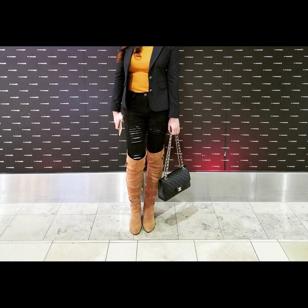 Sam Edelman over the knee suede leather boots! 😍 - Picture 7 of 7